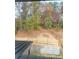 View of a wooded area with colorful fall foliage from a split-rail fence at 262 Green Hill Rd, Sandy Springs, GA 30342