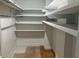 Shelved closet with hanging rod for storage at 1078 Highway 92 S, Fayetteville, GA 30215