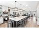 Large kitchen island with seating, perfect for casual dining at 1104 Knoxboro Ln, Woodstock, GA 30188