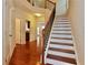 Bright entryway with hardwood floors and elegant staircase at 1957 Brightleaf Way # 59, Marietta, GA 30060