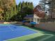 Tennis courts with gazebo and ample seating at 311 Bradford Falls Trce, Canton, GA 30114