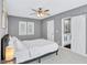 Bright bedroom with ensuite bathroom and sliding barn door at 2408 Hillcrest Dr, East Point, GA 30344