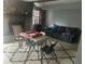 Finished basement with stone fireplace at 6354 Shannon Pkwy # 12F, Union City, GA 30291