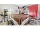 Cozy bedroom with a double bed and unique wall decor at 4693 Hairston Crossing Rd, Stone Mountain, GA 30083