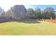 Large backyard with lush lawn and wooden fence at 2414 Allsborough Way, Dacula, GA 30019