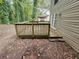 Wooden deck overlooks a wooded backyard at 3948 Valley Brook Rd, Snellville, GA 30039