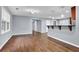 Spacious living room featuring hardwood floors and neutral walls at 3225 Fern Dr, Tucker, GA 30084