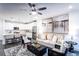 Open concept living room and kitchen with neutral tones and modern finishes at 3351 Orwell Way # 2105, Cumming, GA 30041