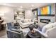 Bright Gathering room with fireplace and comfortable seating at 3351 Orwell Way # 2105, Cumming, GA 30041