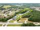Aerial view showing property size of approximately 3.67 acres at 2635 Camp Branch Rd, Buford, GA 30519
