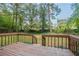 Wooden deck overlooking a fenced-in backyard at 2097 Kolb Ridge Sw Ct, Marietta, GA 30008