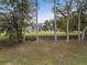 Aerial view of house nestled among tall trees, showing a fenced-in backyard at 4165 Milford Trl, Cumming, GA 30028
