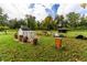 Spacious backyard with chicken coops and beehives at 4165 Milford Trl, Cumming, GA 30028