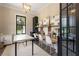 Modern farmhouse office featuring built-in shelving and workspace at 4165 Milford Trl, Cumming, GA 30028