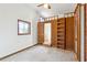 Unique bedroom with wooden built-in ladder and exposed brick accent wall at 5051 Heather Se Rd, Smyrna, GA 30082