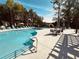 Resort-style pool with plenty of seating for residents at 3365 Cresswell Link Way # 58, Duluth, GA 30096