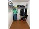 Walk-in closet with shelving and hanging rods at 345 Meadows Ln, Canton, GA 30114