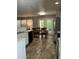 Open concept kitchen with island and stainless steel appliances at 345 Meadows Ln, Canton, GA 30114