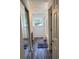 Bathroom with a mirror and wood-look flooring at 345 Meadows Ln, Canton, GA 30114