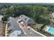 Aerial view of townhomes under construction at 3305 Cranston Ln, Kennesaw, GA 30144