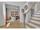Bright and spacious entryway with hardwood floors and view to living room at 3126 Crestmont Nw Way, Kennesaw, GA 30152