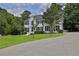 Two-story white brick house, long driveway at 3126 Crestmont Nw Way, Kennesaw, GA 30152