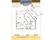 One-bedroom, one-bath floor plan; 1016 square feet at 3621 Vinings Slope Se # 3411, Atlanta, GA 30339