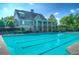 Resort-style community pool with lap lanes and clubhouse at 328 Willow Cv, Canton, GA 30114