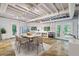 Basement kitchen and dining area with concrete floors at 115 Wilkins Rd, Fayetteville, GA 30214