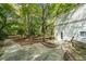 Spacious patio with access to the wooded backyard at 115 Wilkins Rd, Fayetteville, GA 30214