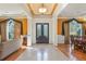 Elegant entryway with double doors and hardwood floors at 1565 Mountain Shadow Trl, Stone Mountain, GA 30087