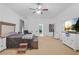 Spacious main bedroom with large TV and plenty of light at 1565 Mountain Shadow Trl, Stone Mountain, GA 30087