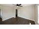 Spacious bedroom with hardwood floors and ceiling fan at 662 Gary Nw Rd, Atlanta, GA 30318