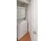 Stackable washer and dryer in a dedicated laundry closet at 230 E Ponce De Leon Ave # 314, Decatur, GA 30030