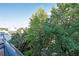 Partial balcony view of lush trees and parking lot at 230 E Ponce De Leon Ave # 314, Decatur, GA 30030