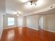Spacious living room with hardwood floors, ceiling fan and access to patio at 230 E Ponce De Leon Ave # 314, Decatur, GA 30030
