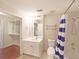 Bathroom with white vanity, toilet and shower at 230 E Ponce De Leon Ave # 314, Decatur, GA 30030