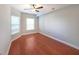 Spacious bedroom with hardwood floors and large windows at 230 E Ponce De Leon Ave # 314, Decatur, GA 30030