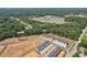 Aerial view of new townhomes and surrounding community at 127 Stanchion Dr, Union City, GA 30291