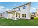 Two story house with covered patio and landscaped yard at 11820 Rizvan Pl, Covington, GA 30014