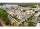 Aerial view of townhouses and surrounding area at 370 Thrasher St # 2, Norcross, GA 30071