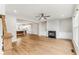 Spacious living room with hardwood floors, fireplace, and open concept at 370 Thrasher St # 2, Norcross, GA 30071