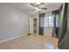 Bright bedroom with tile floors and a large closet at 4650 Heather Ct, Union City, GA 30291