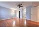 Spacious bedroom with hardwood floors and ceiling fan at 4650 Heather Ct, Union City, GA 30291