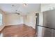 Spacious living room with hardwood floors and ceiling fan at 9170 Jefferson Sw Ave, Covington, GA 30014