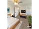 Virtually staged bedroom with a walk-in closet and neutral decor at 4060 Willowmere Pointe Nw, Kennesaw, GA 30144