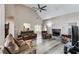 Comfortable living room with hardwood floors and views of the kitchen at 32 Red Leaf Dr, Dallas, GA 30157