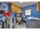 Laundry room with washer, dryer, and ample storage cabinets at 903 Bingham Ln, Stone Mountain, GA 30083