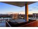 Spacious balcony with city views and modern seating at sunset at 3107 Peachtree Road Ne Unit #1803, Atlanta, GA 30305