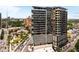 Aerial view of modern building and surrounding area at 3107 Peachtree Road Ne Unit #1803, Atlanta, GA 30305